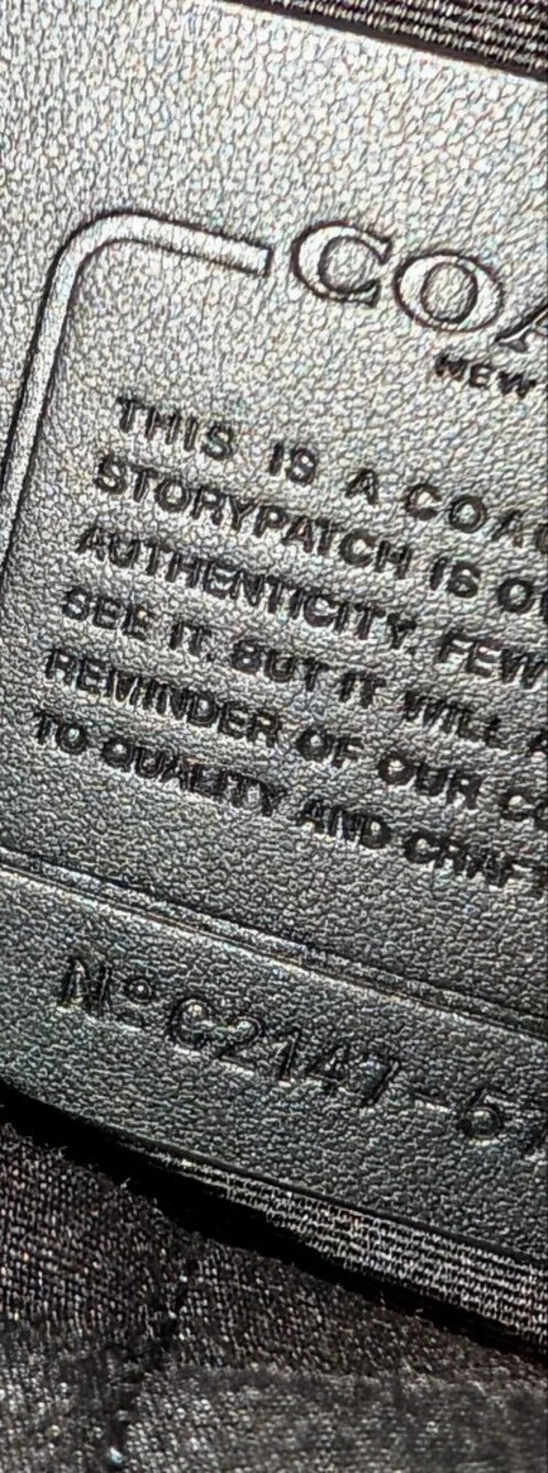 Coach Houston Map Bag In Signature Canvas Gunmetal Charcoal Black VGUC